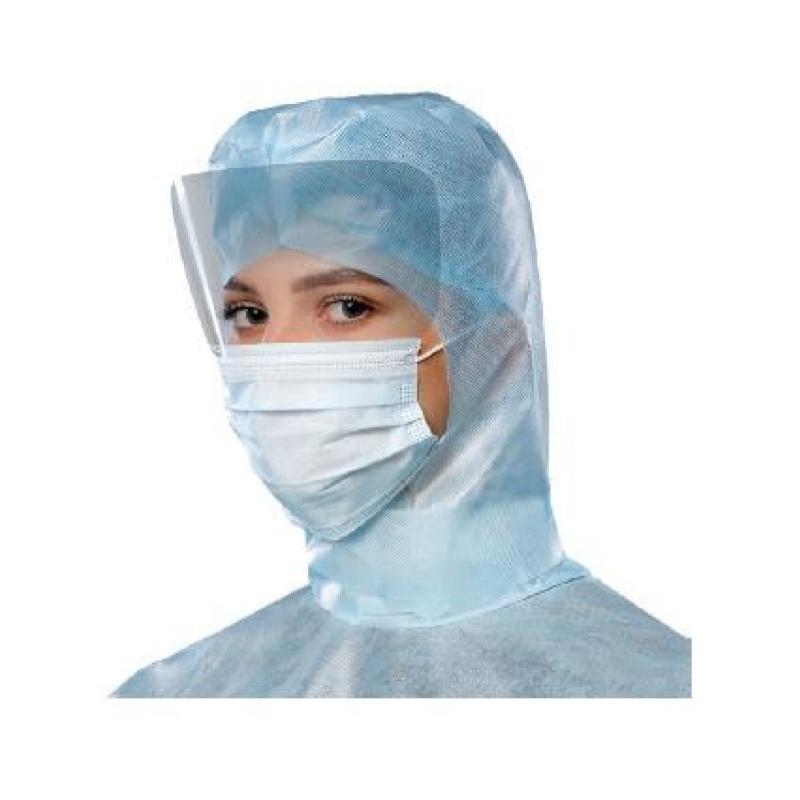 Маска медична з захисним екраном, на гумках, нестерильна, одноразового використання, ТМ «АХІЛЛ»